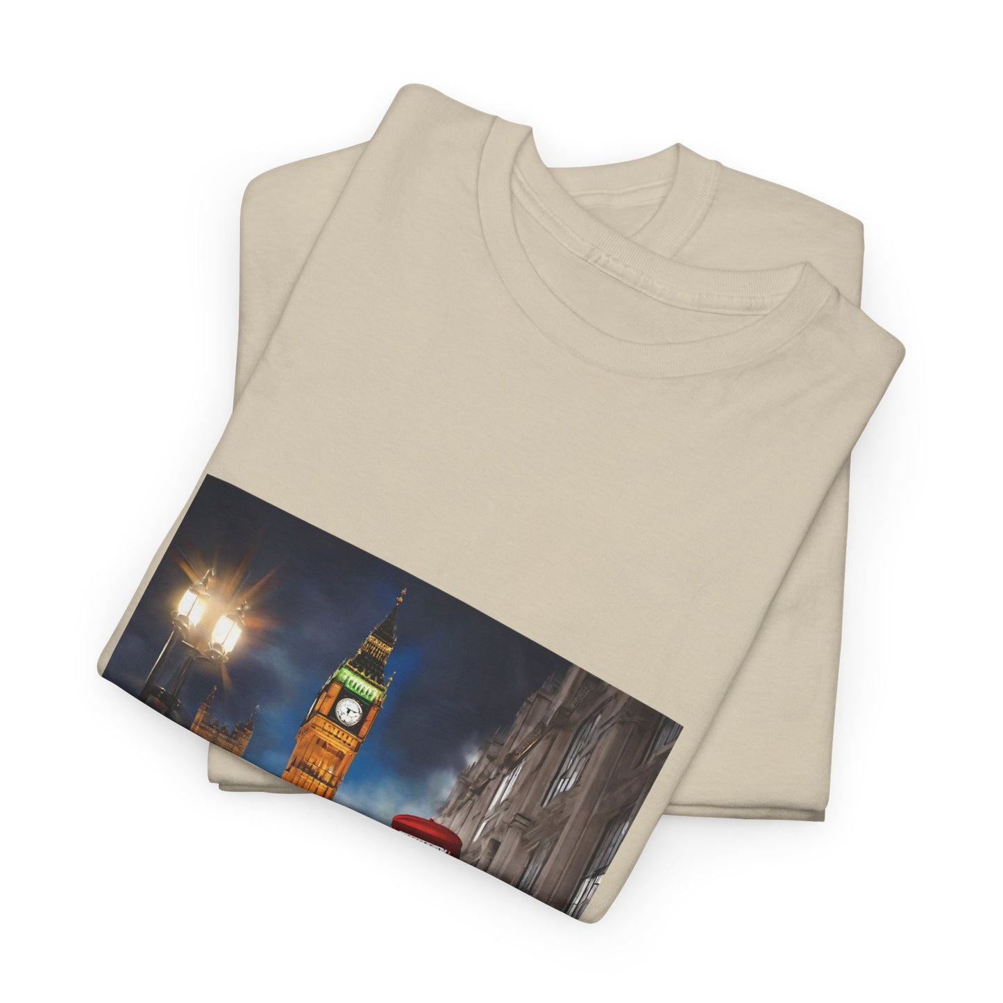 London City Big Ben, Reino Unido, Inglaterra Camisa Unisex Heavy Cotton Camiseta Marca Flashlander