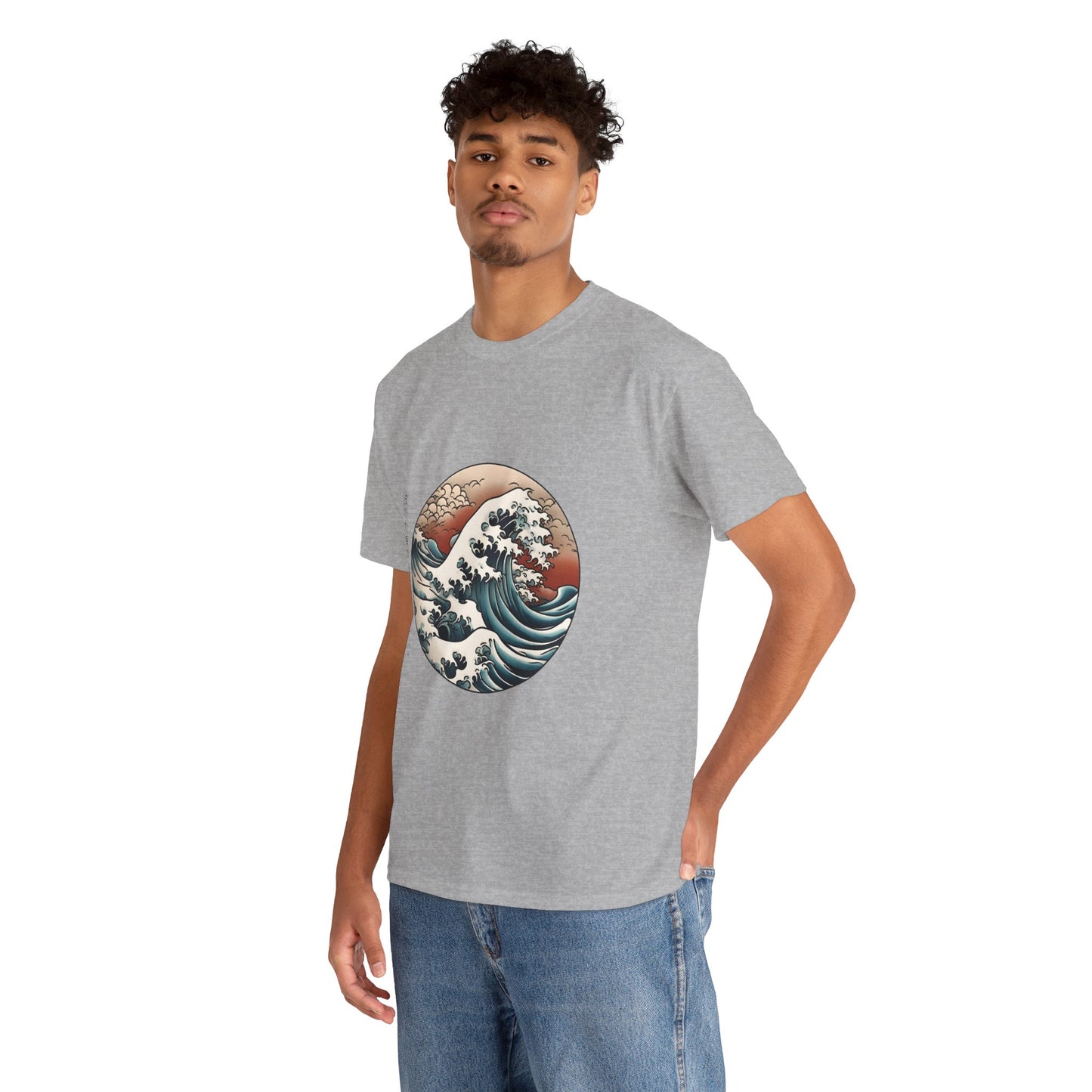 Japanese Sea Waves with Custom Japanese Name - Flashlander Gym Shirt