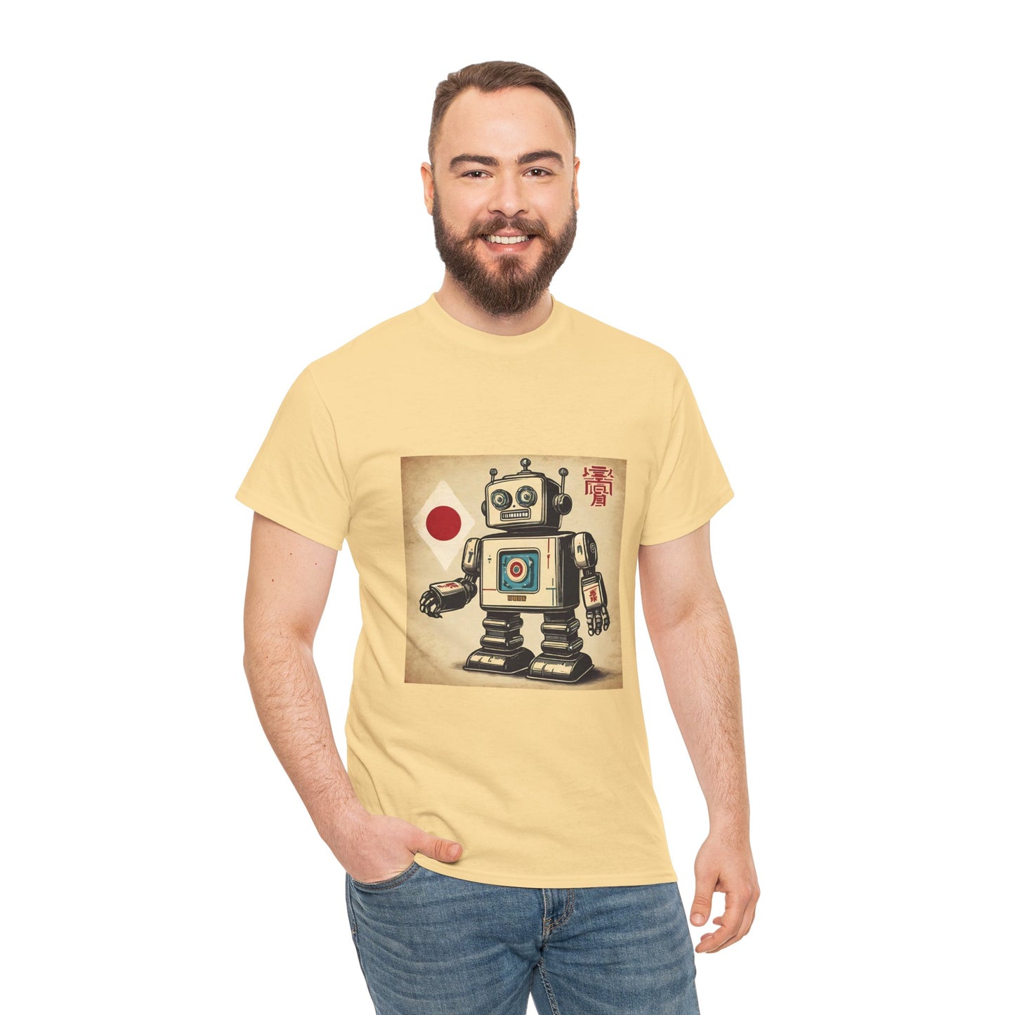 Camiseta deportiva con diseño de robot japonés vintage - Flashlander