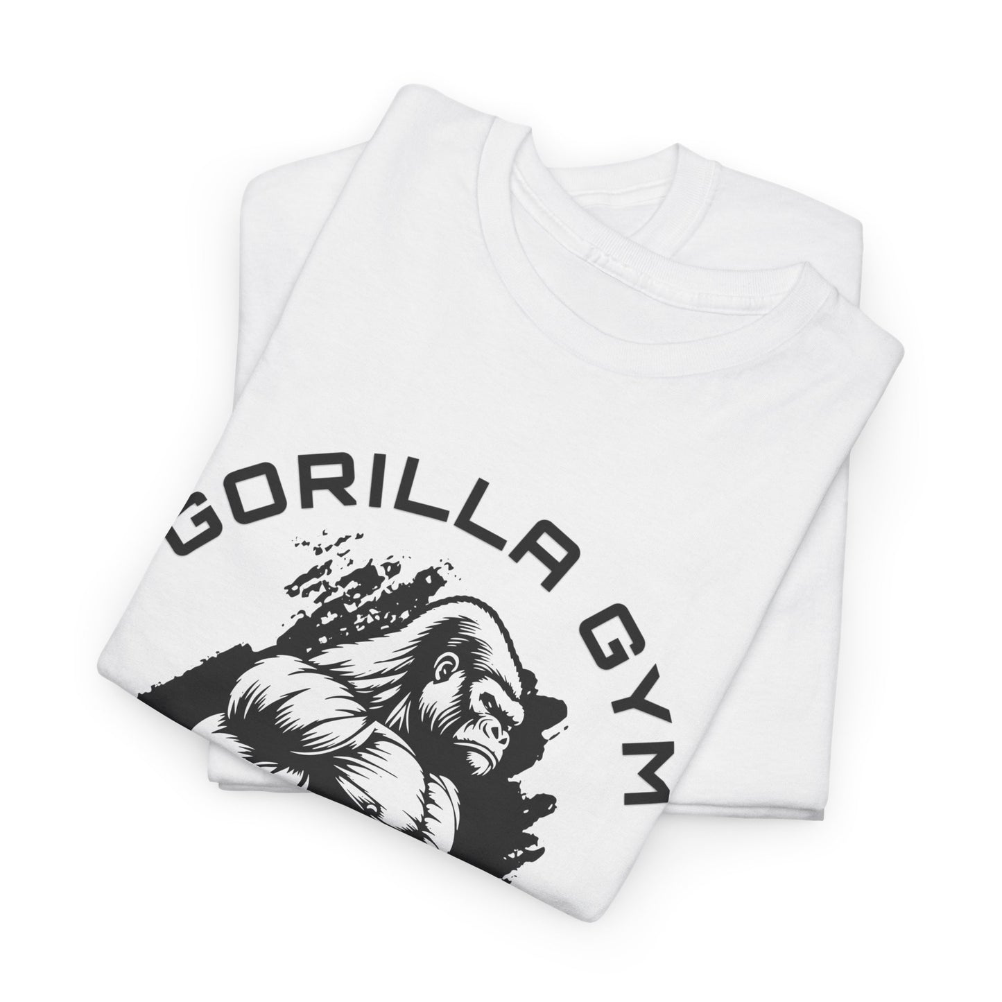 T-shirt de sport Gorilla Flashlander en coton unisexe, noir anthracite, graphique de performance