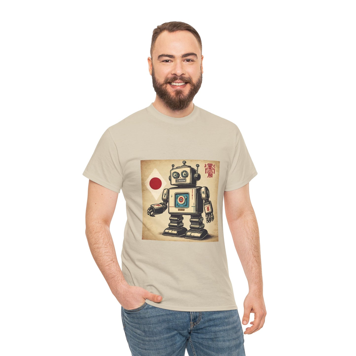 Camiseta deportiva con diseño de robot japonés vintage - Flashlander