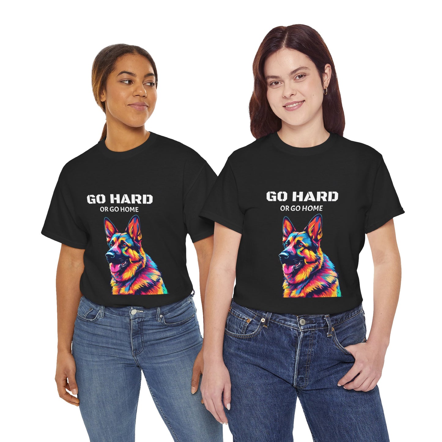 German Shepherd Dog Pop Art - Go Hard or Go Home Flashlander Gym Shirt