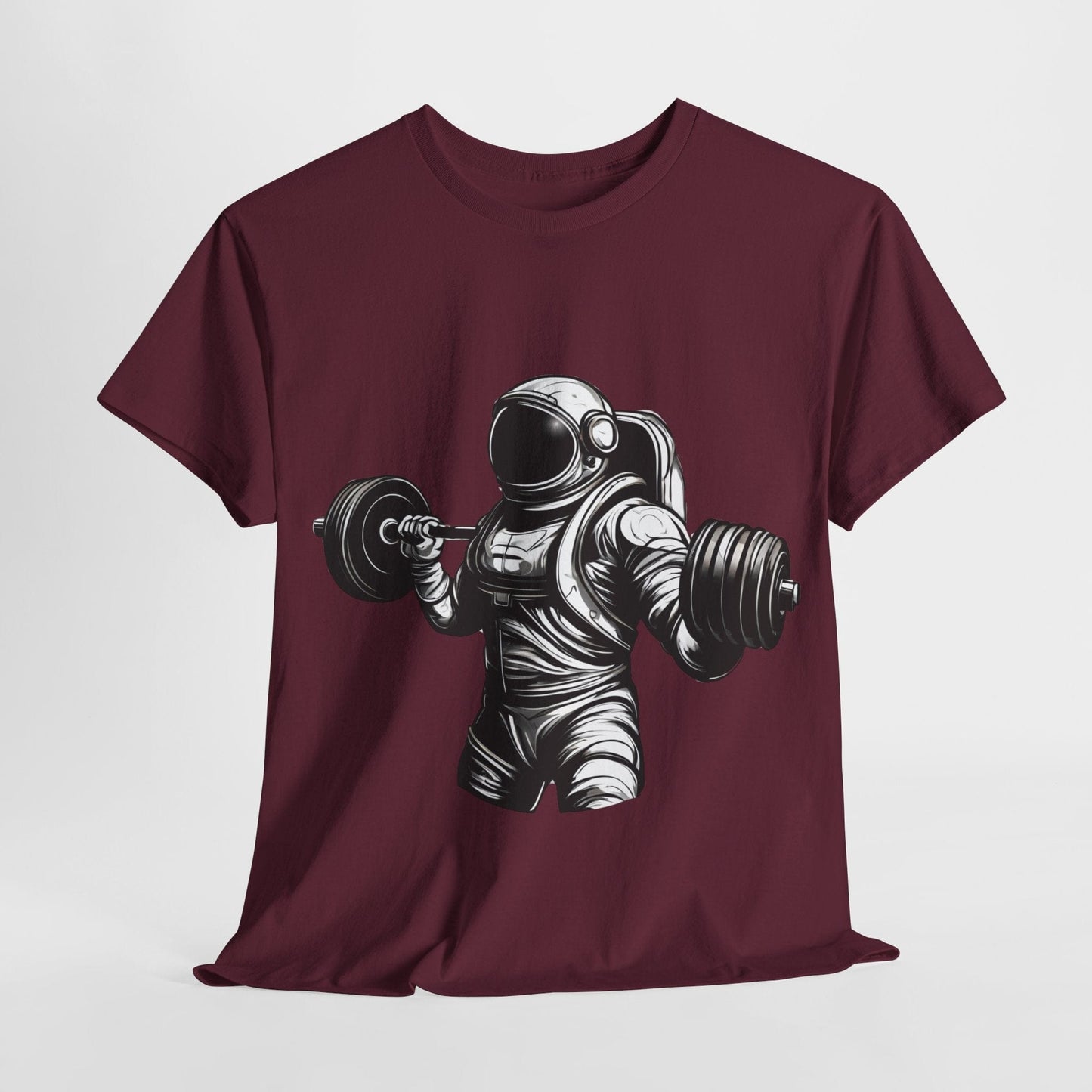 Camiseta de culturista astronauta: rompiendo límites en el espacio Camiseta gráfica de gimnasio Flashlander