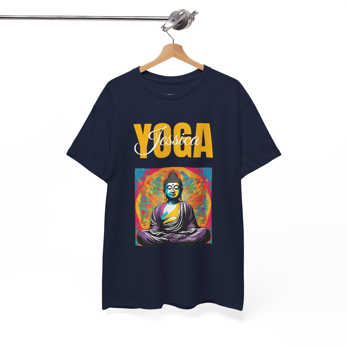 Personalized Yoga Shirt - Buddha Tee - Custom Name Flashlander Yoga Tee