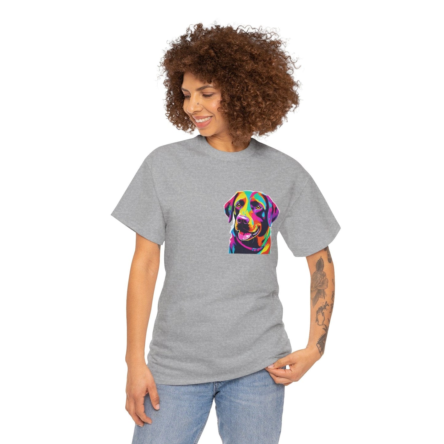 Pop Art Lab Dog in the Heart Flashlander Gym Shirt