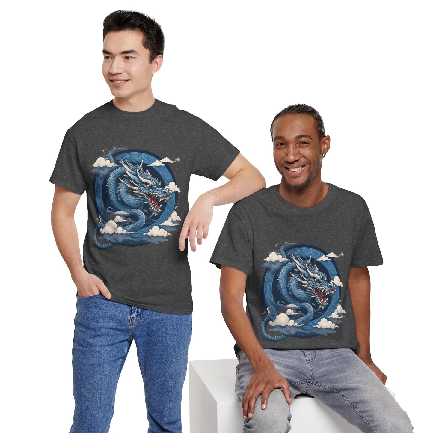 Dragon bleu japonais - T-shirt de sport Flashlander