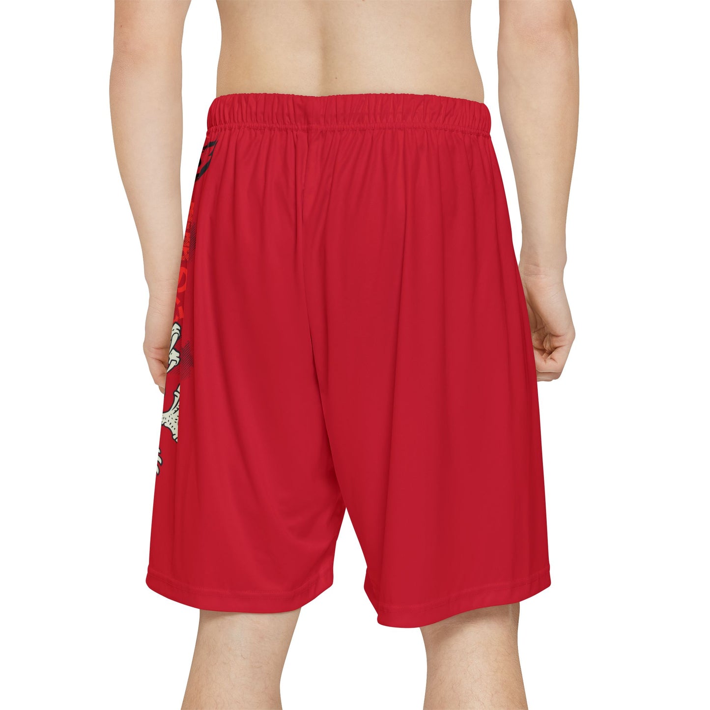 Japanese Dragon Bushido - Flashlander Performance Men’s Gym Shorts Dark Red