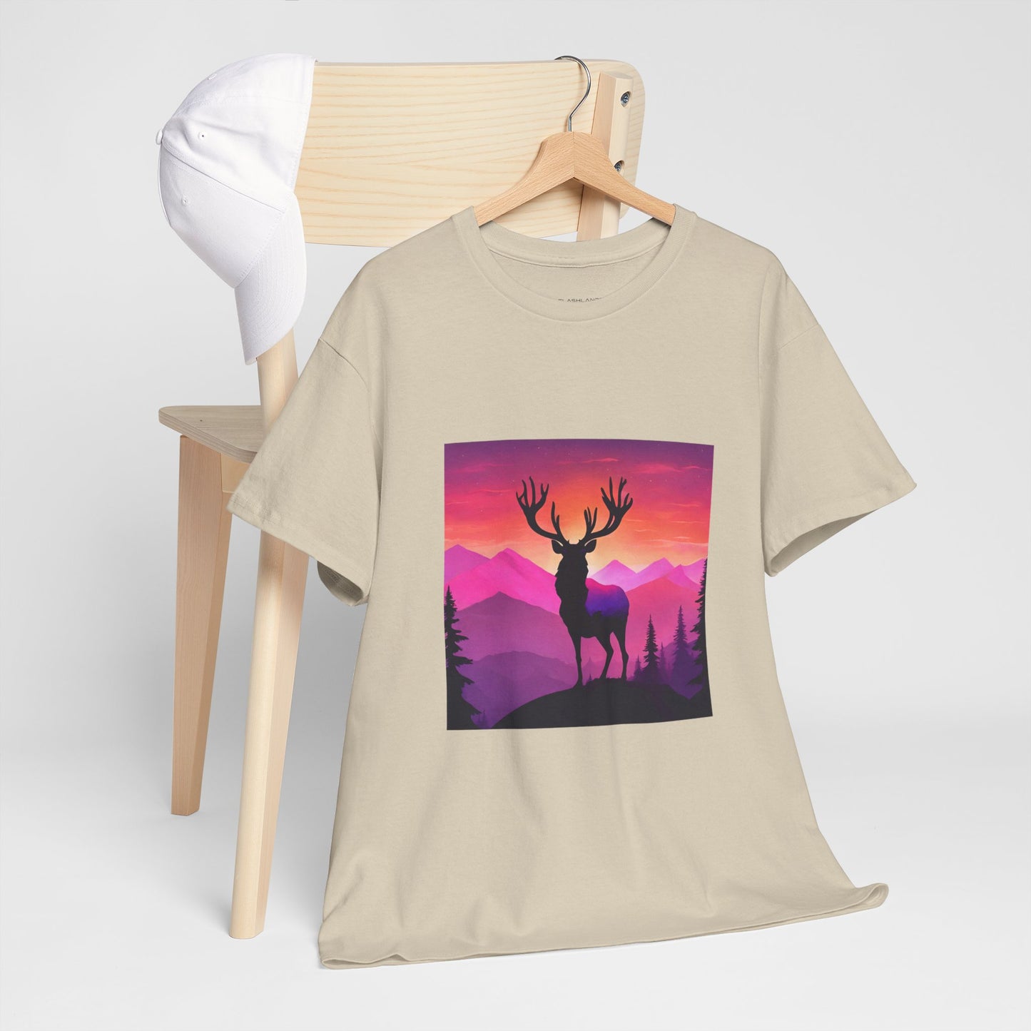 Deer Majestic Sunset Flashlander Gym Shirt