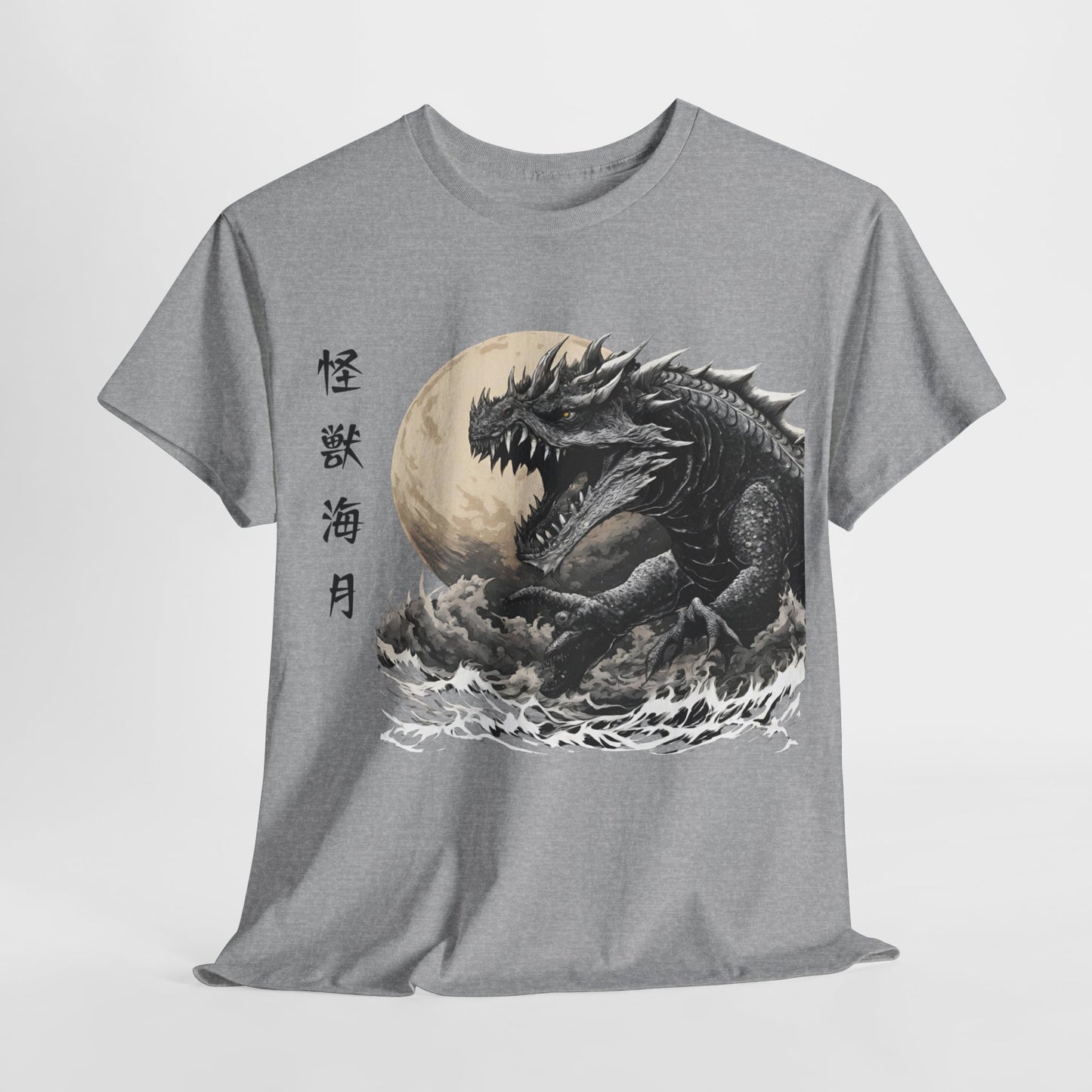 T-shirt de sport Flashlander, le monstre marin Kraken émerge, menace au clair de lune