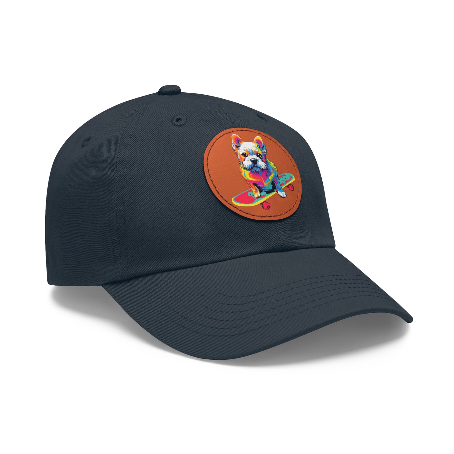 Skateboard Dog Hat Skateboard Dog Cap Art Pop Dog Hat Dad Hat with Patch Baseball Puppy Hat Puppy Cap Paw Cap Dog Hat Dog Cap Art PopDog Cap