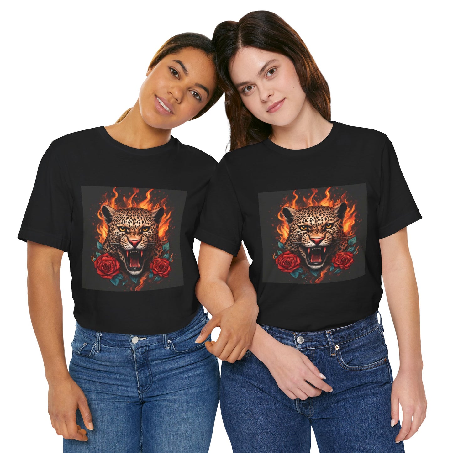 Leopard Flames Flashlander Gym Shirt