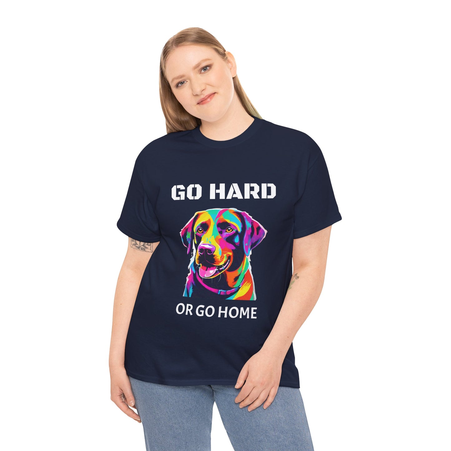 Labrador Retriever Dog Pop Art  - Go Hard Or Go Home Flashlander Gym Shirt