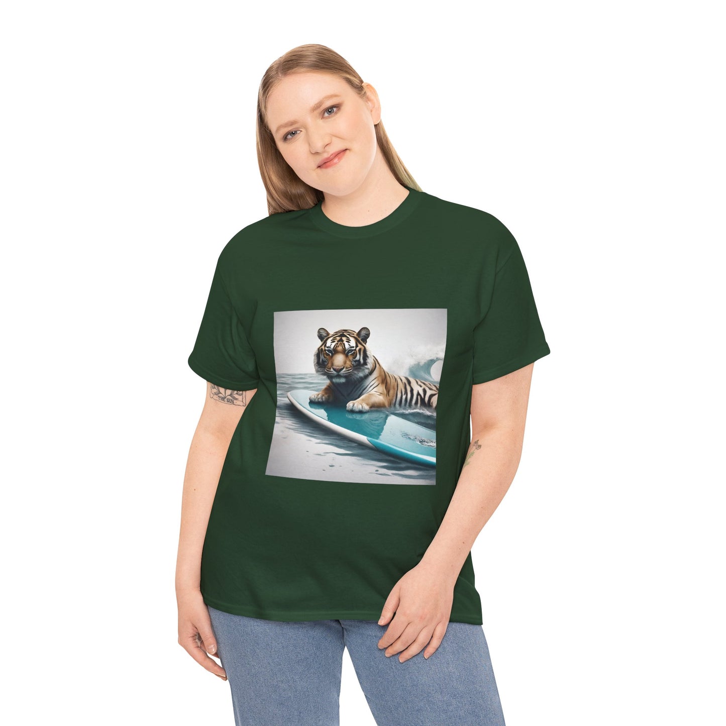 Tiger Surfing Vintage Flashlander Gym Shirt