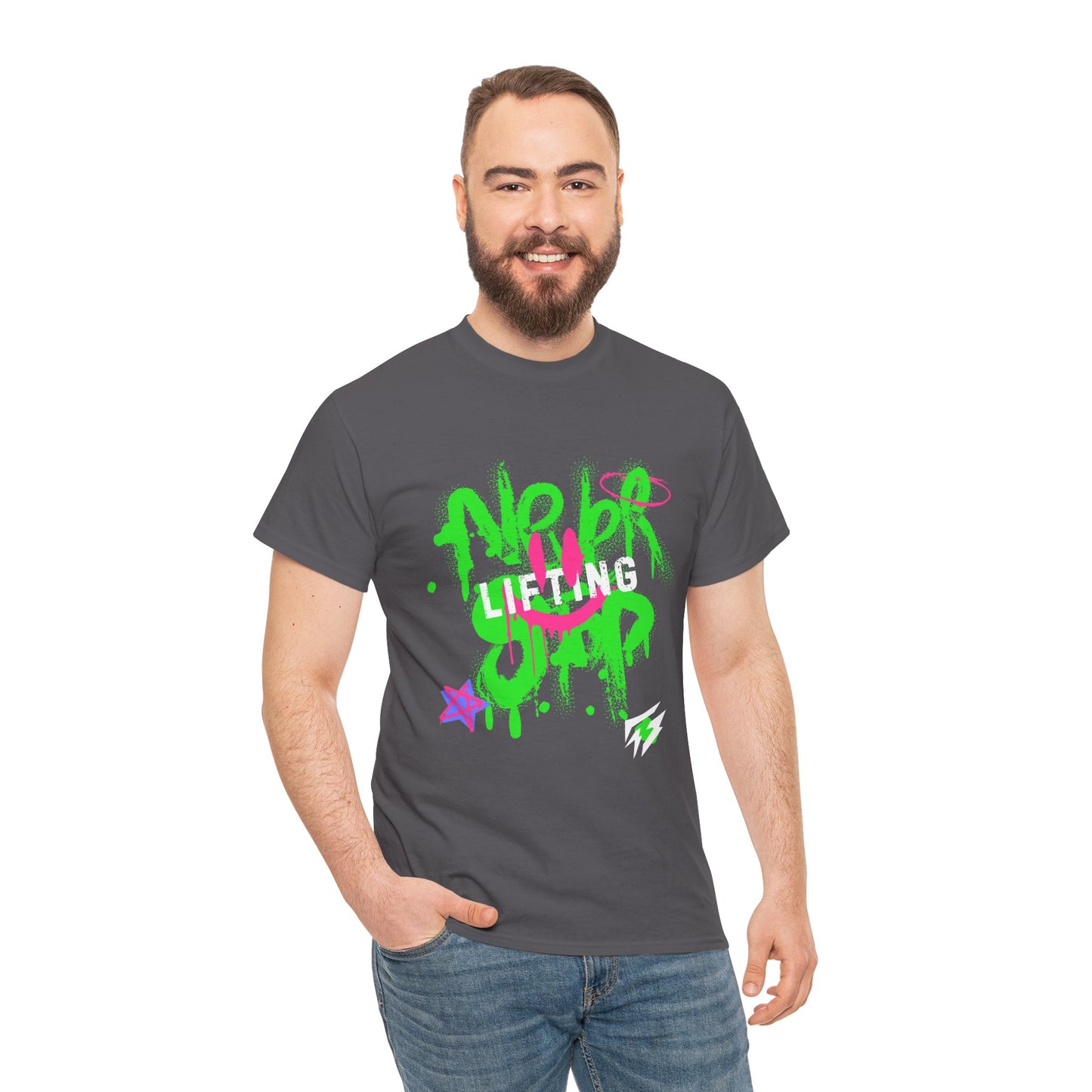 Graffiti Flashlander - Never Stop Lifting Gym T-Shirt