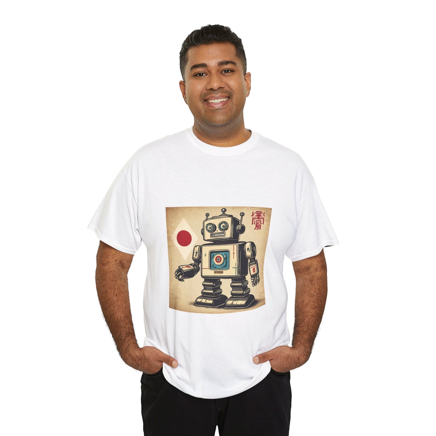 Camiseta deportiva con diseño de robot japonés vintage - Flashlander