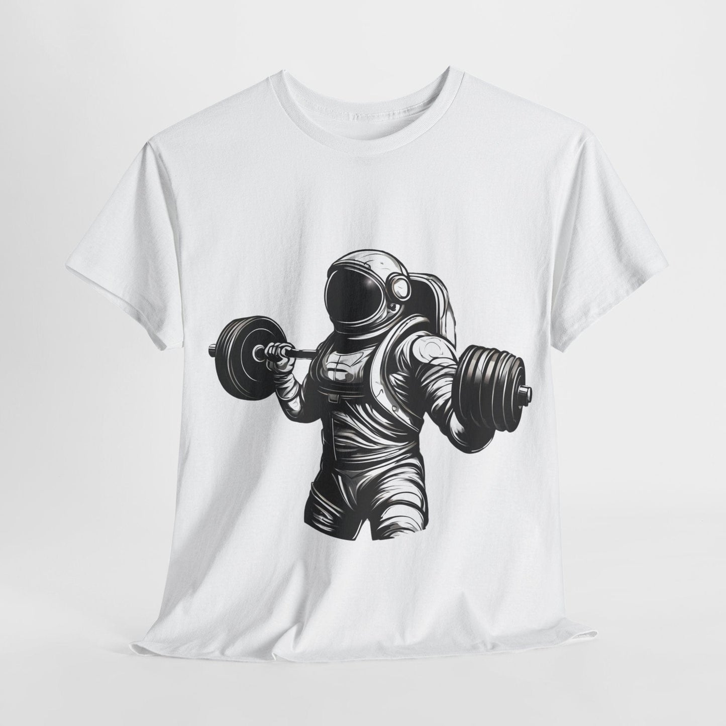 Camiseta de culturista astronauta: rompiendo límites en el espacio Camiseta gráfica de gimnasio Flashlander