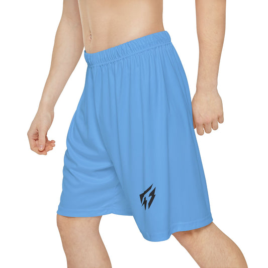 Flashlander ALG Performance Men’s Sports Shorts (AOP) Light Blue