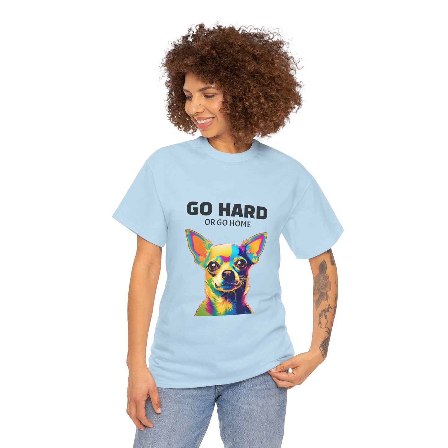 Chihuahua Dog Pop Art - Go Hard or Go Home Flashlander Gym Shirt