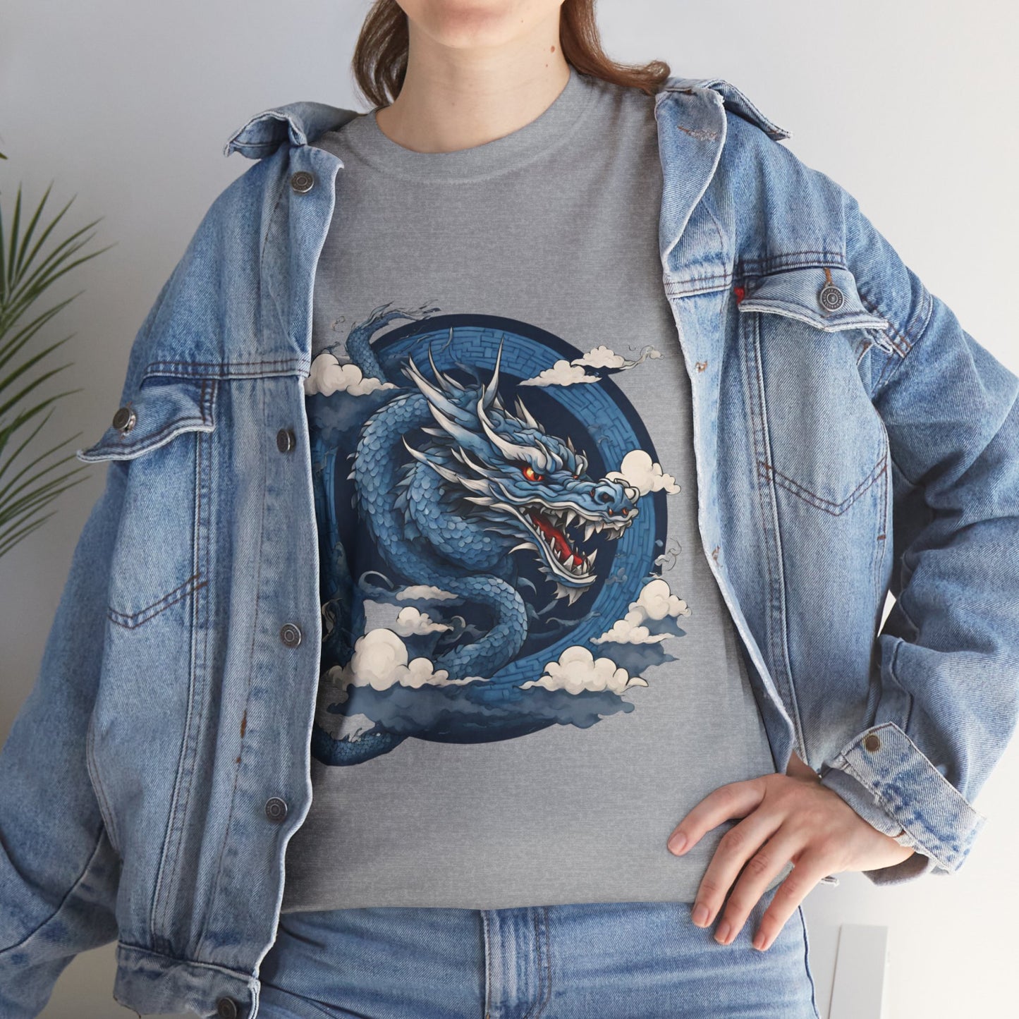 Dragon bleu japonais - T-shirt de sport Flashlander