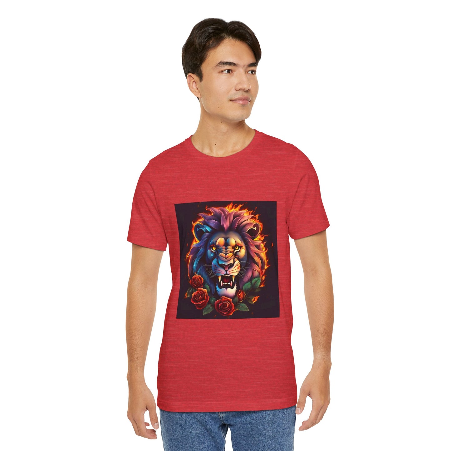 Brave Lion Flames Flashlander Gym Shirt