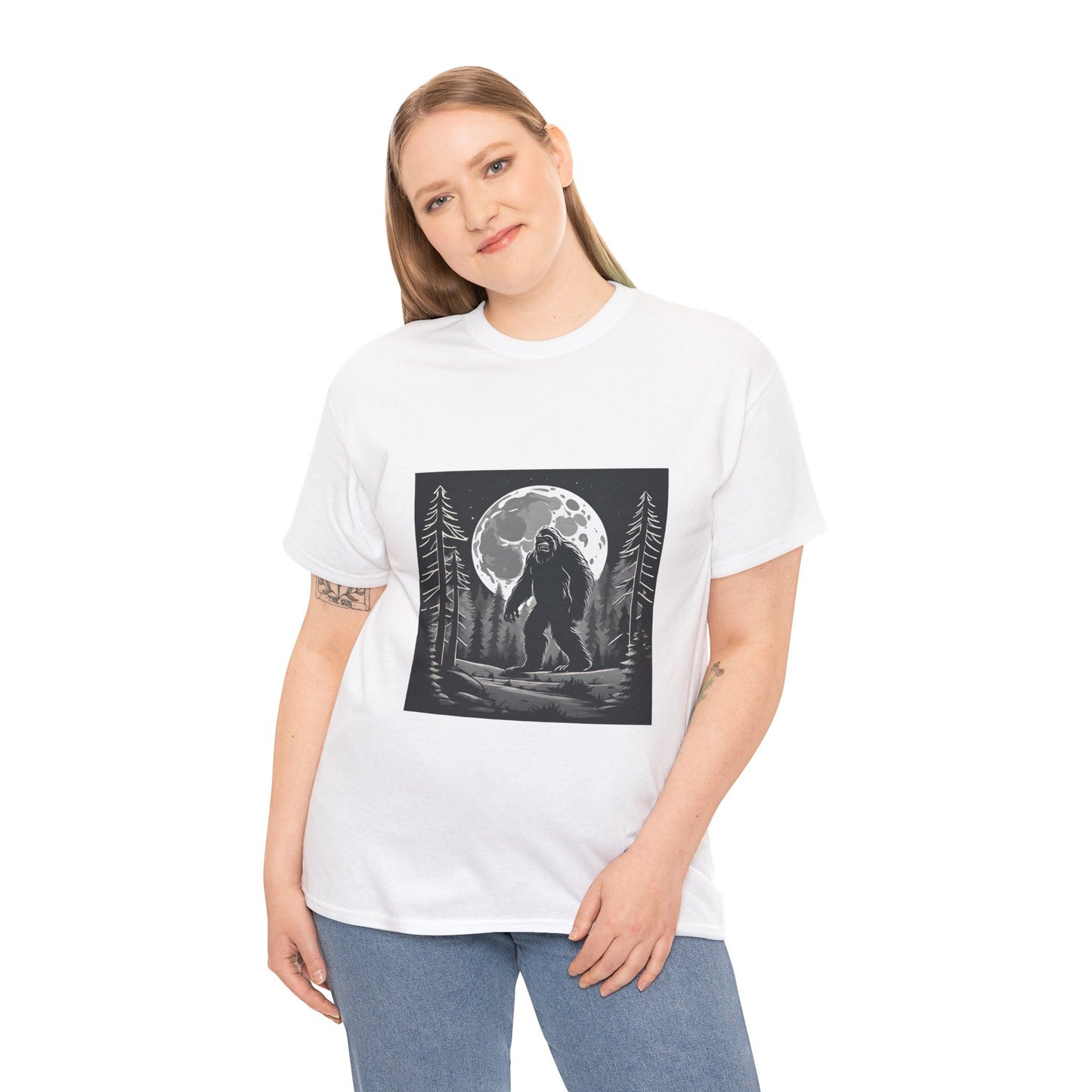 Camisa Bigfoot, camisa Sasquatch, camisa divertida Bigfoot, camisa de senderismo, camisa Yeti, camisa frescaUnisex camiseta de algodón pesado Flashlander