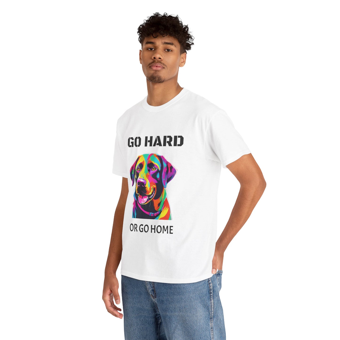 Labrador Retriever Dog Pop Art  - Go Hard Or Go Home Flashlander Gym Shirt