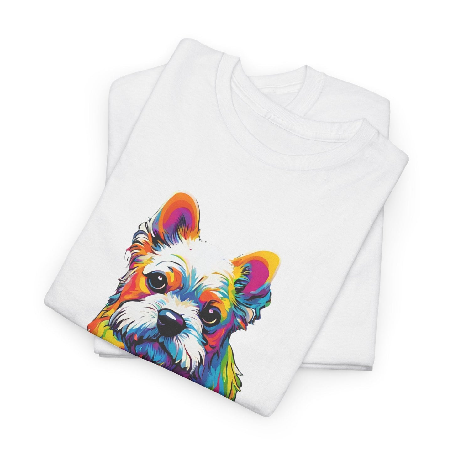 T-shirt de sport Flashlander avec chien skateboardant Pop Art