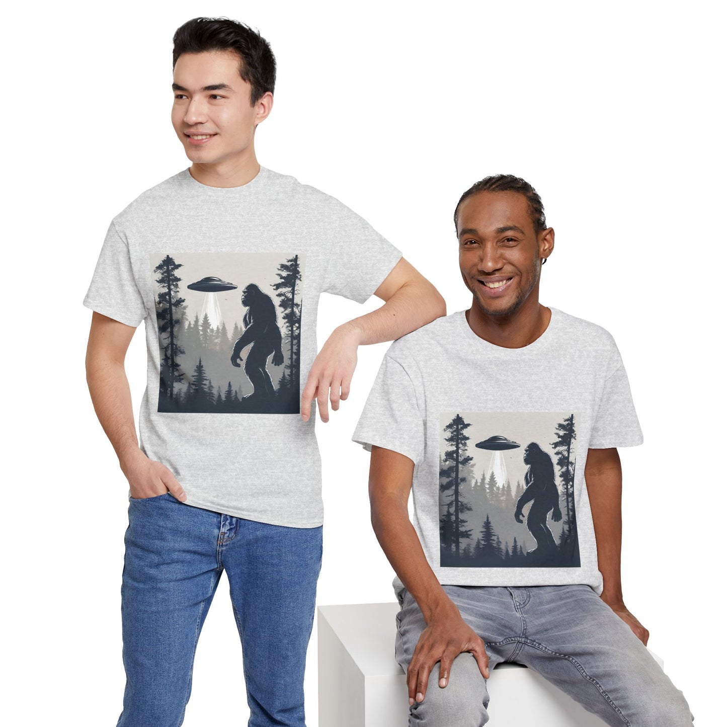 Sasquatch rencontre Bigfoot et OVNI - T-shirt de sport Flashlander