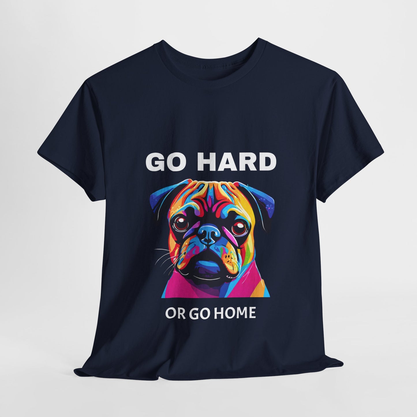 Pug Dog Pop Art  - Go Hard Or Go Home Flashlander Gym Shirt