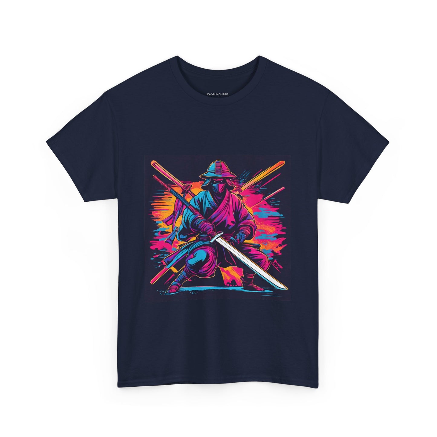 Samurai Warrior Sunset - Flashlander Gym Shirt