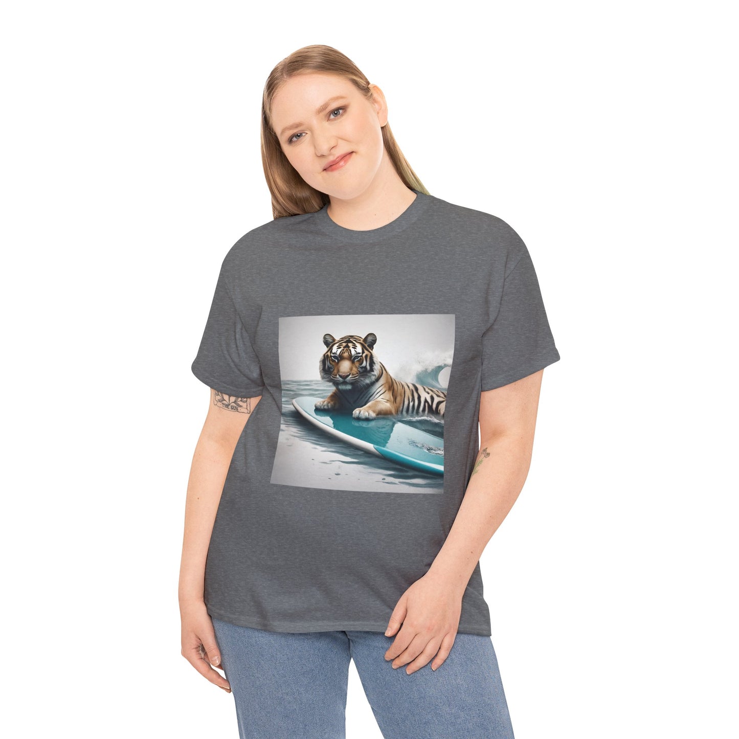 Tiger Surfing Vintage Flashlander Gym Shirt