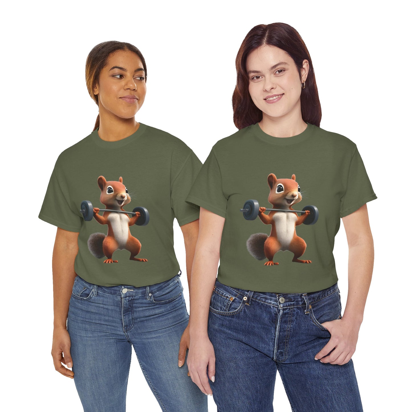 Squirrel Weightlifting Vintage Gym Shirt - Flashlander Graphic Tee