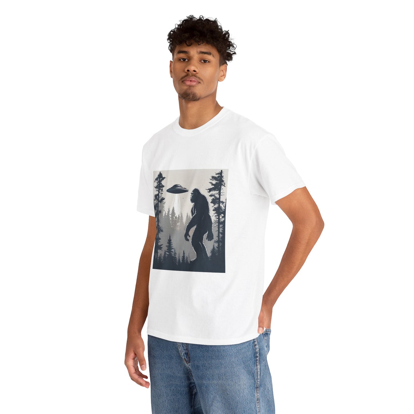 Sasquatch rencontre Bigfoot et OVNI - T-shirt de sport Flashlander