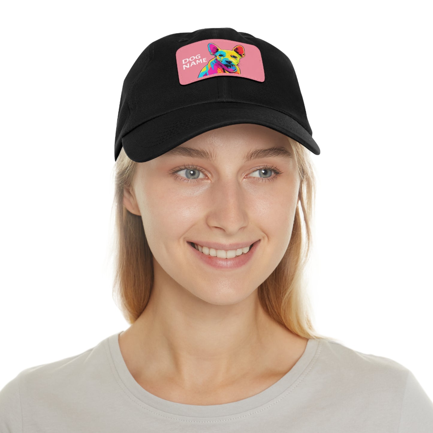 Pigbull Dog Hat Sportswear Cap Pigbull Pop Art Hat Dad Hat with Patch (Rectangle) Baseball Cap Pigbull Cap Pigbull Hat Pigbull Dog Hat Pigbull Dog Cap