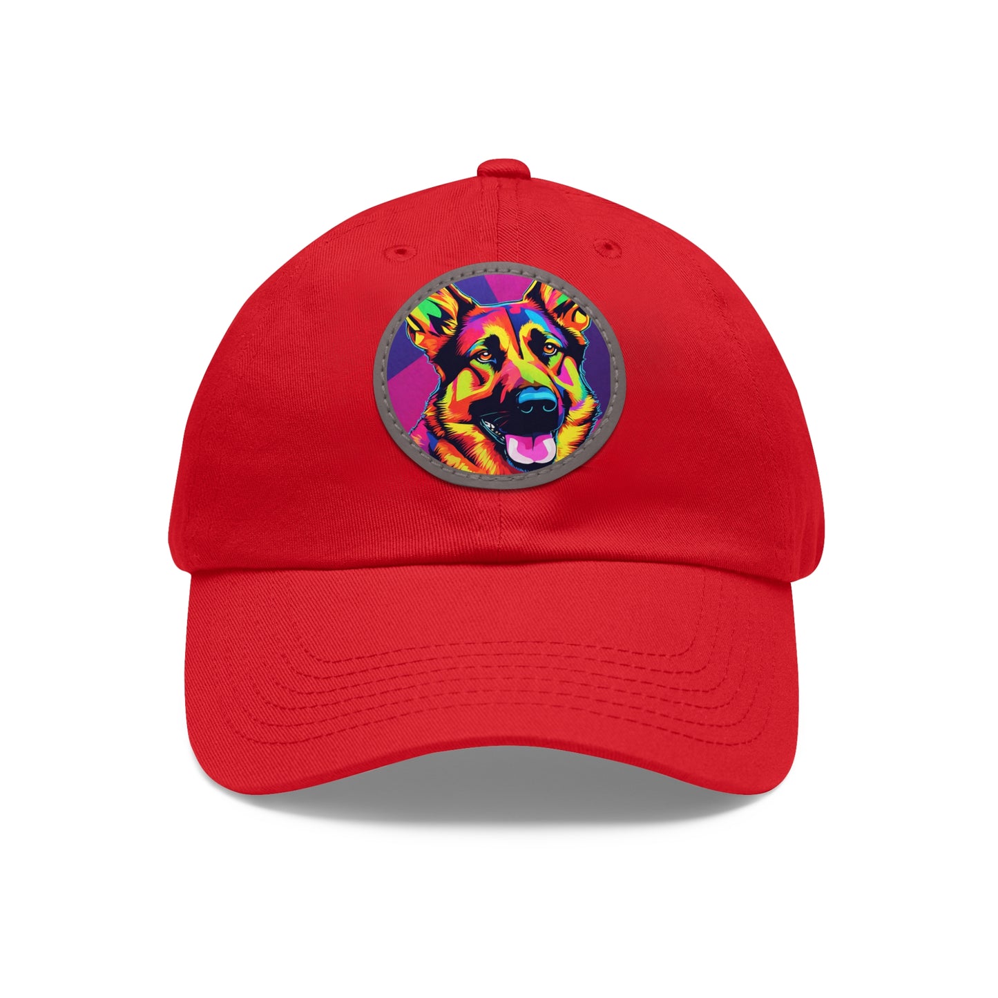 German Shepherd Dog Hat Sportswear Hat German Shepherd Dog Cap German Shepherd Dog Art Pop Hat Dad Hat with Patch (Round) Baseball Cap Pop Art Dog Hap Custom Cap Flashlander