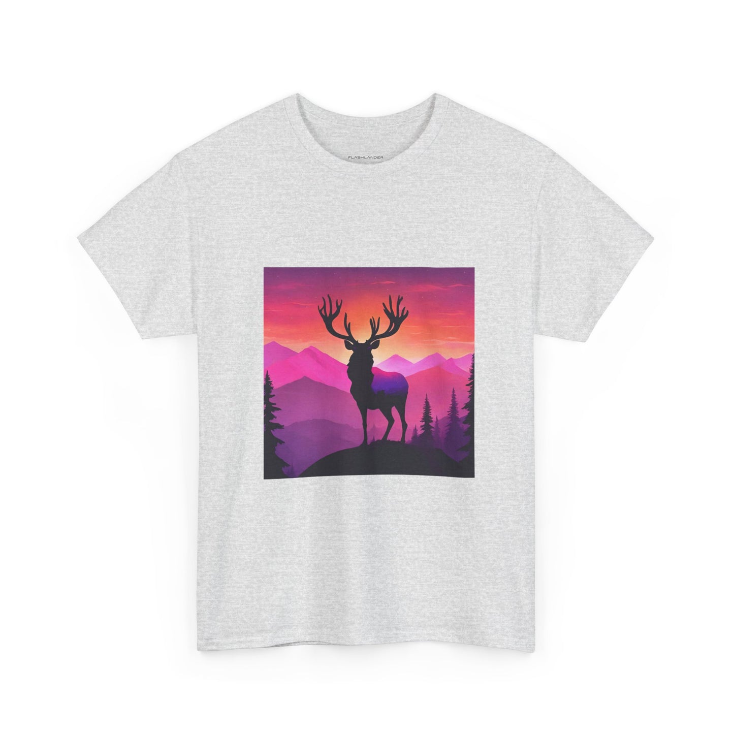 Deer Majestic Sunset Flashlander Gym Shirt