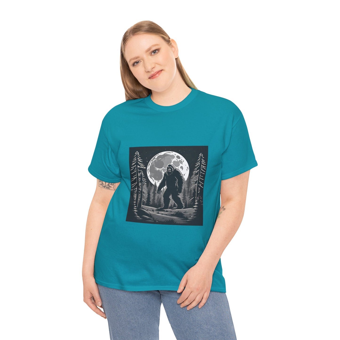 Camisa Bigfoot, camisa Sasquatch, camisa divertida Bigfoot, camisa de senderismo, camisa Yeti, camisa frescaUnisex camiseta de algodón pesado Flashlander