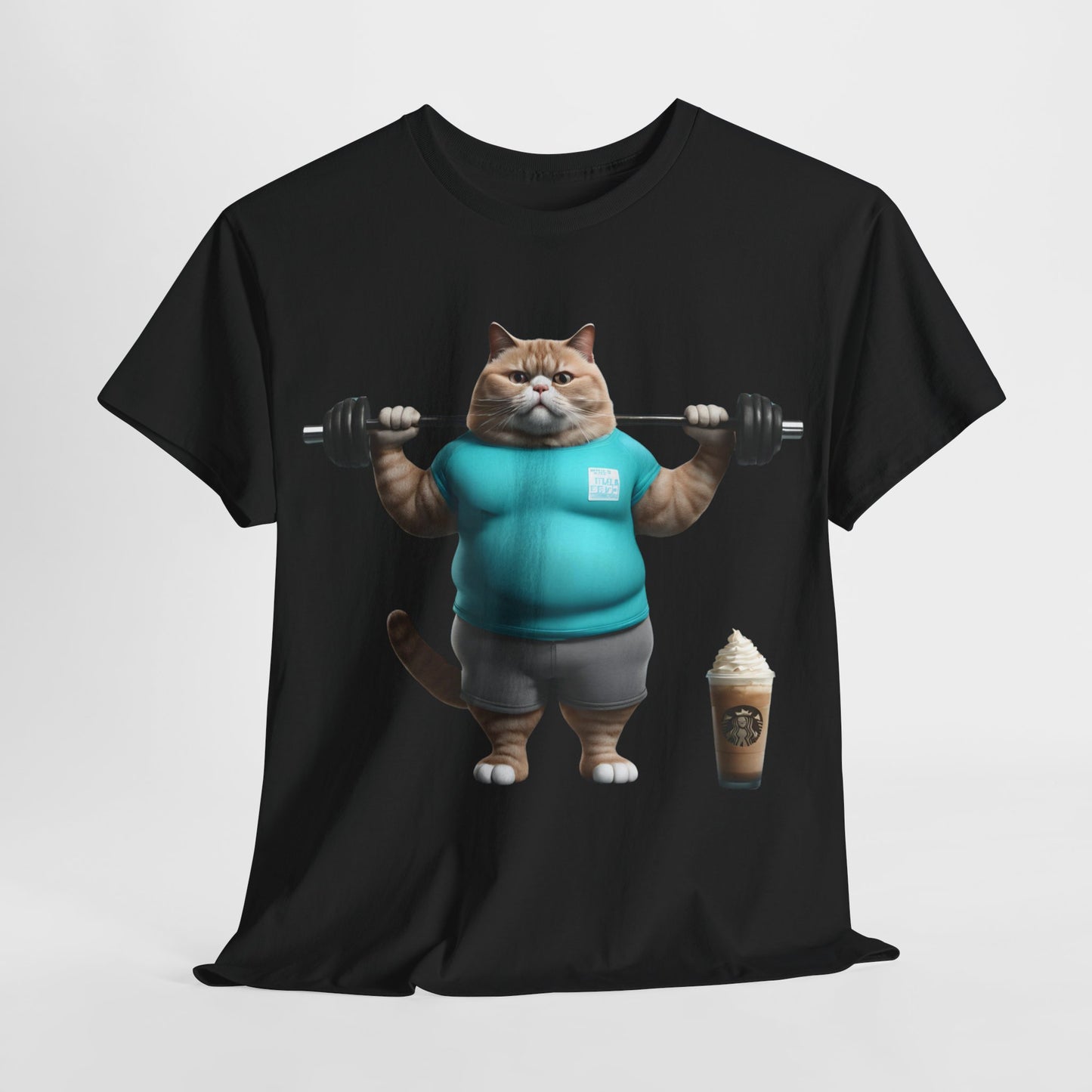 Funny Fat Cat Lifting - Flashlander Gym Shirt