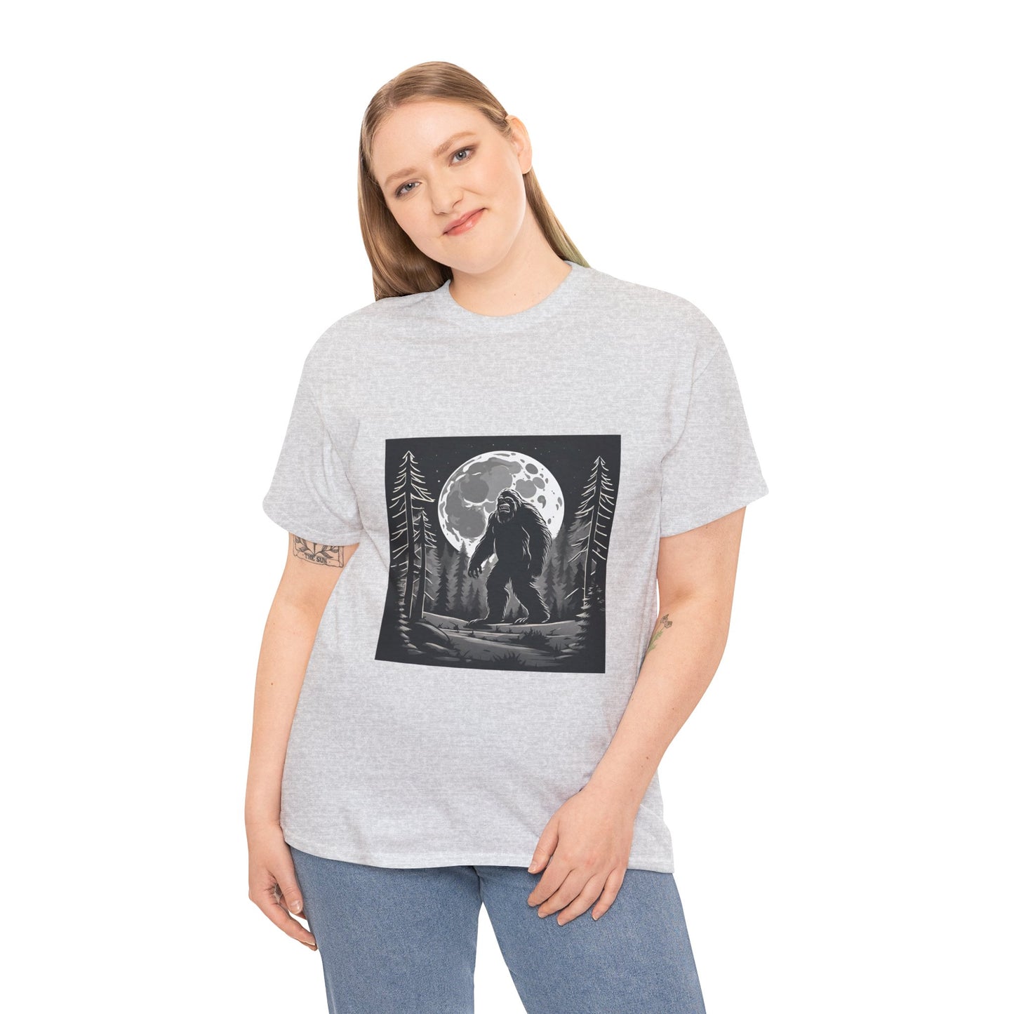 Camisa Bigfoot, camisa Sasquatch, camisa divertida Bigfoot, camisa de senderismo, camisa Yeti, camisa frescaUnisex camiseta de algodón pesado Flashlander