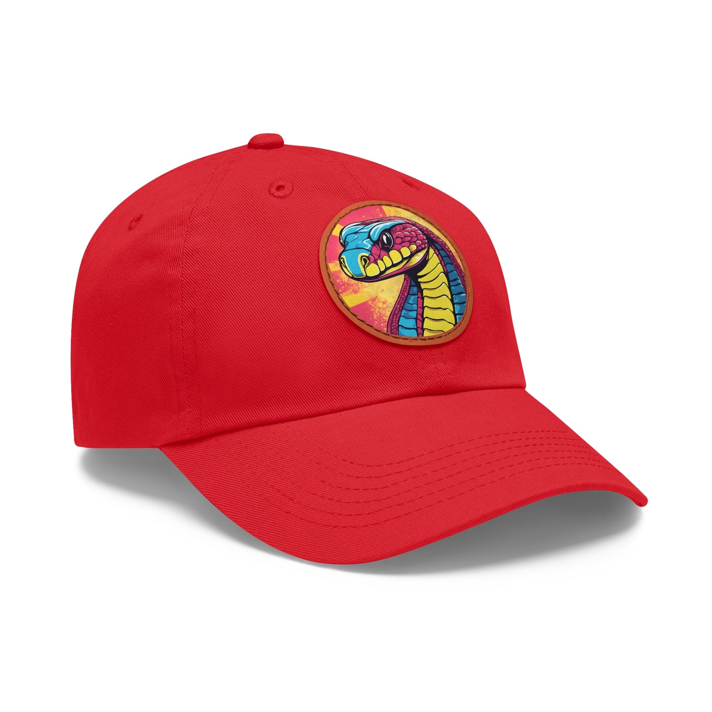 Cobra Hat Cobra Cap Cobra Kai Cobra Snake Art Pop Dad Hat with Patch (Round) Baseball Black Mamba Cap Snake Cap Snake Hat Custom Cap Flashlander