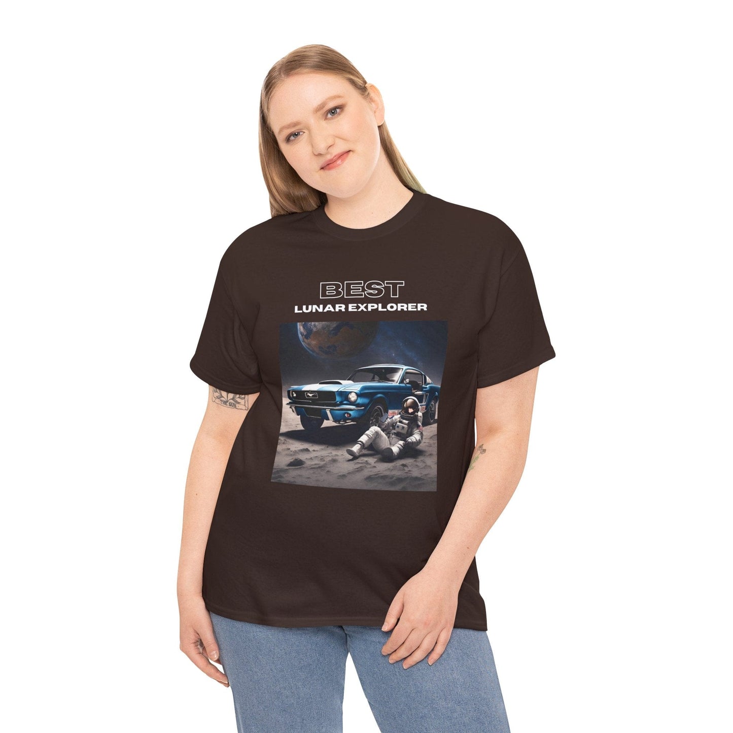 Astronaut Adventure Best Lunar Explorer Graphic Tee Flashlander