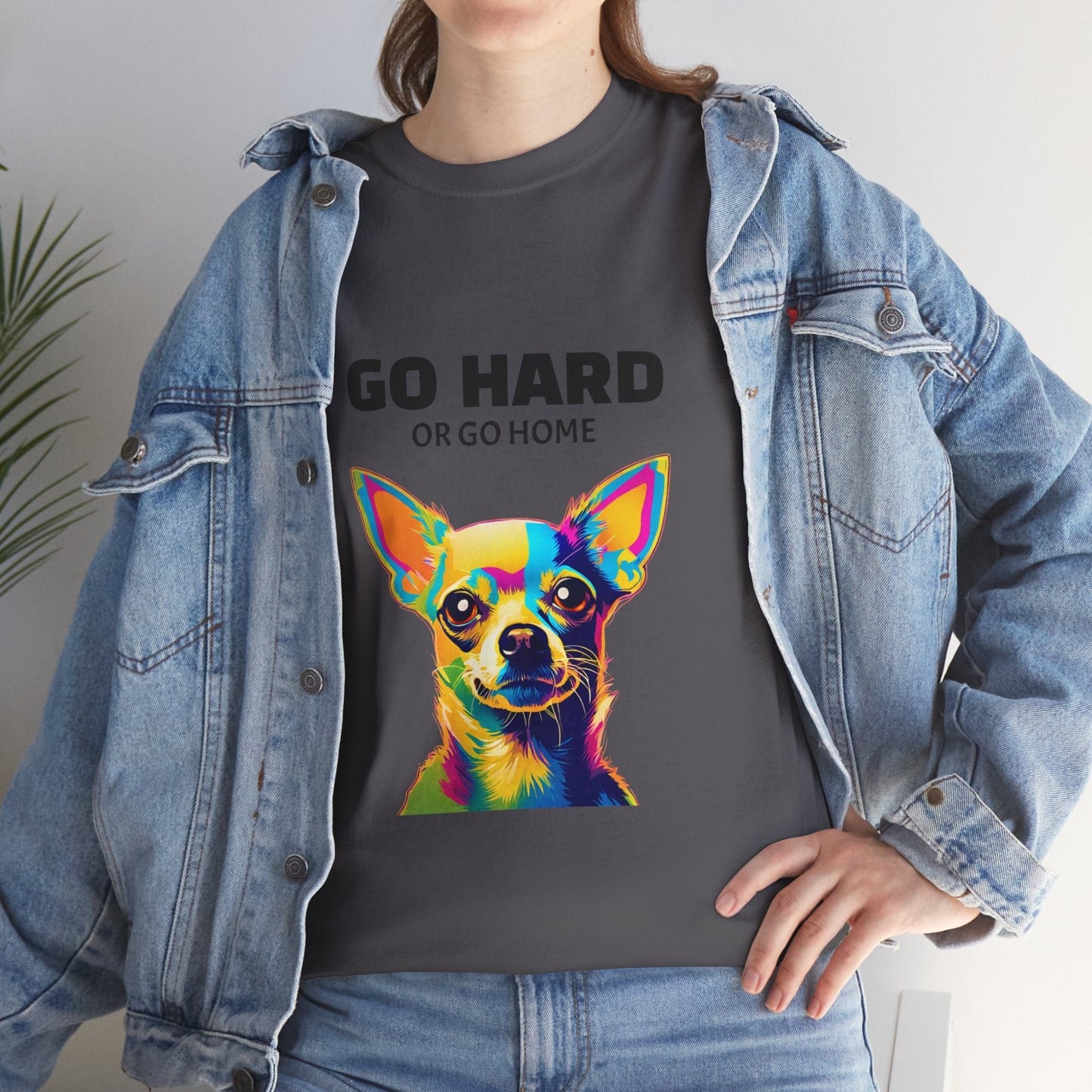 Chihuahua Dog Pop Art - Go Hard or Go Home Flashlander Gym Shirt