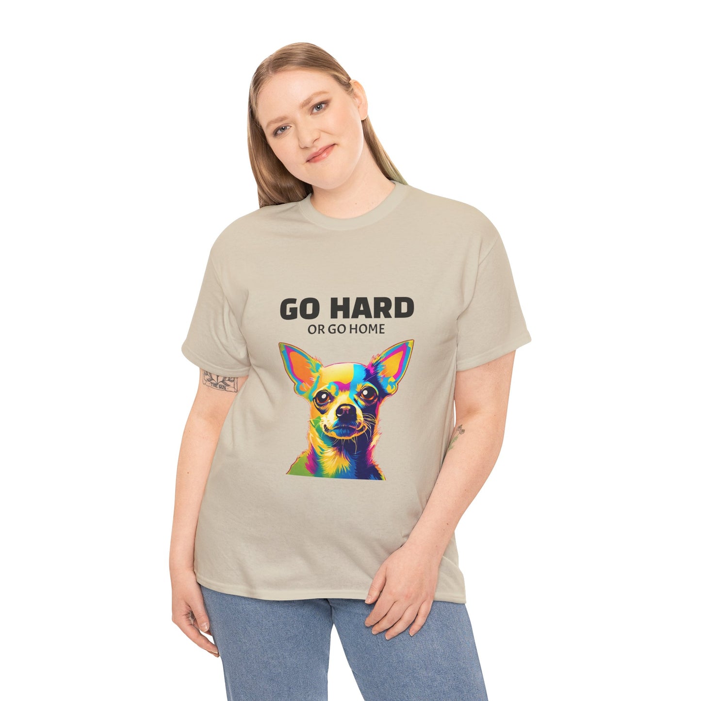 Chihuahua Dog Pop Art - Go Hard or Go Home Flashlander Gym Shirt