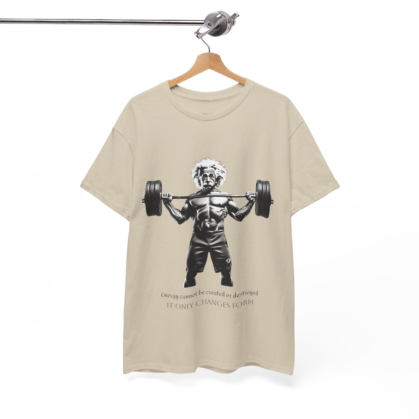 Camiseta de culturista Albert Einstein: la energía de Flashlander no se puede crear ni destruir, solo cambia de forma. Camiseta gráfica con cita