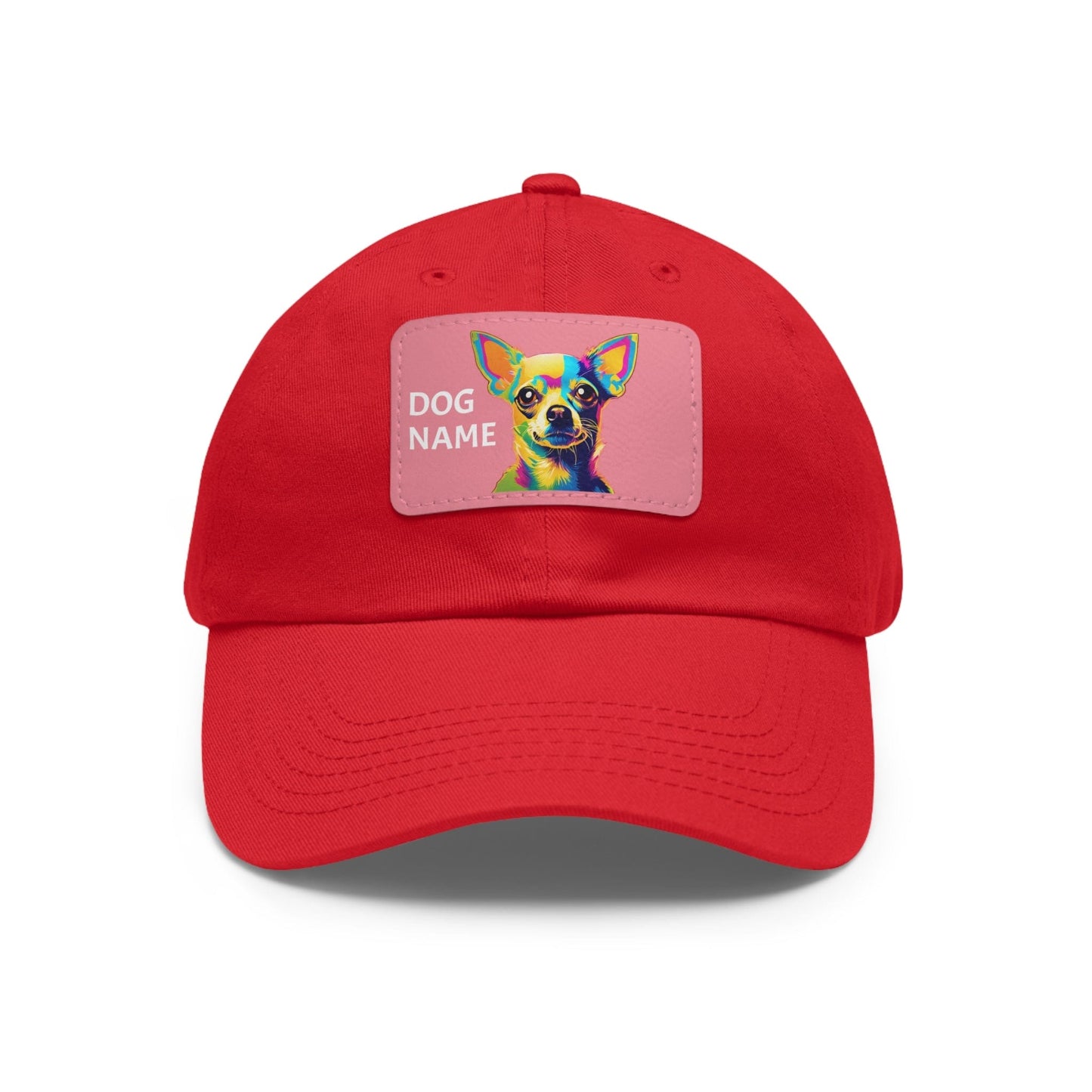 Chihuahua Dog Hat Sportswear Cap Chihuahua Cap Chihuahua Hat Chihuahua Dog Cap Pop Art Hat Dad Hat with Patch (Rectangle) Baseball Cap Custom Hat Flashlander