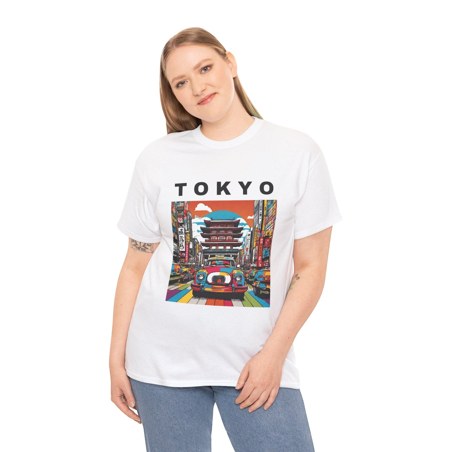 Tokyo Vintage Street Art Pop - Flashlander Gym Shirt