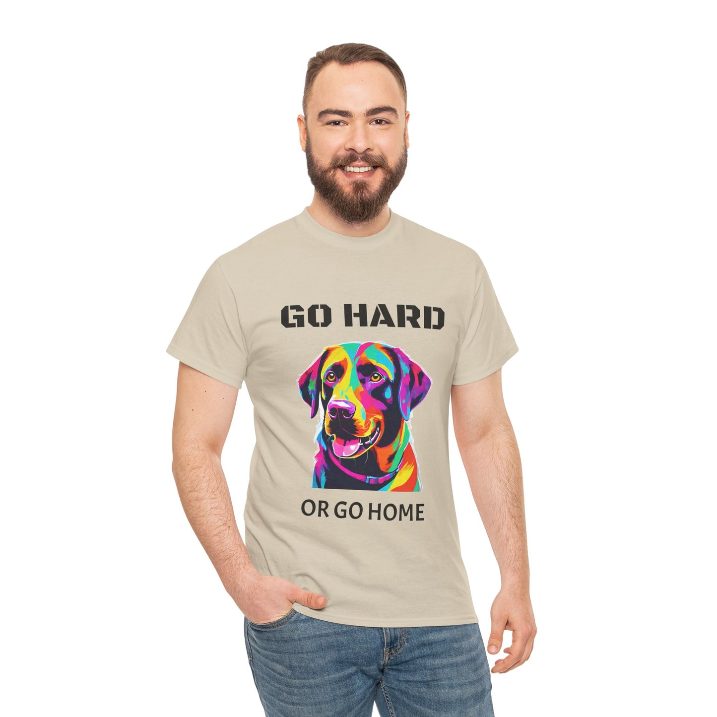 Labrador Retriever Dog Pop Art  - Go Hard Or Go Home Flashlander Gym Shirt