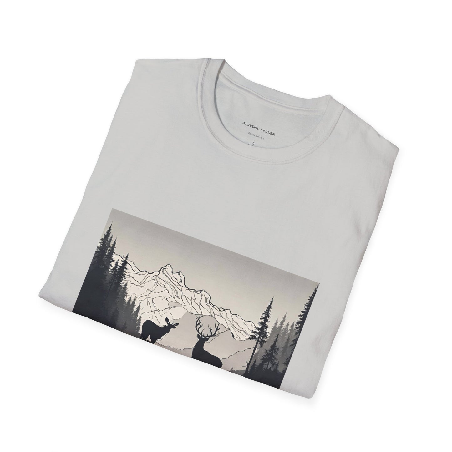 Wilderness Serenity Majestic Mountain Scenery Flashlander Gym Shirt