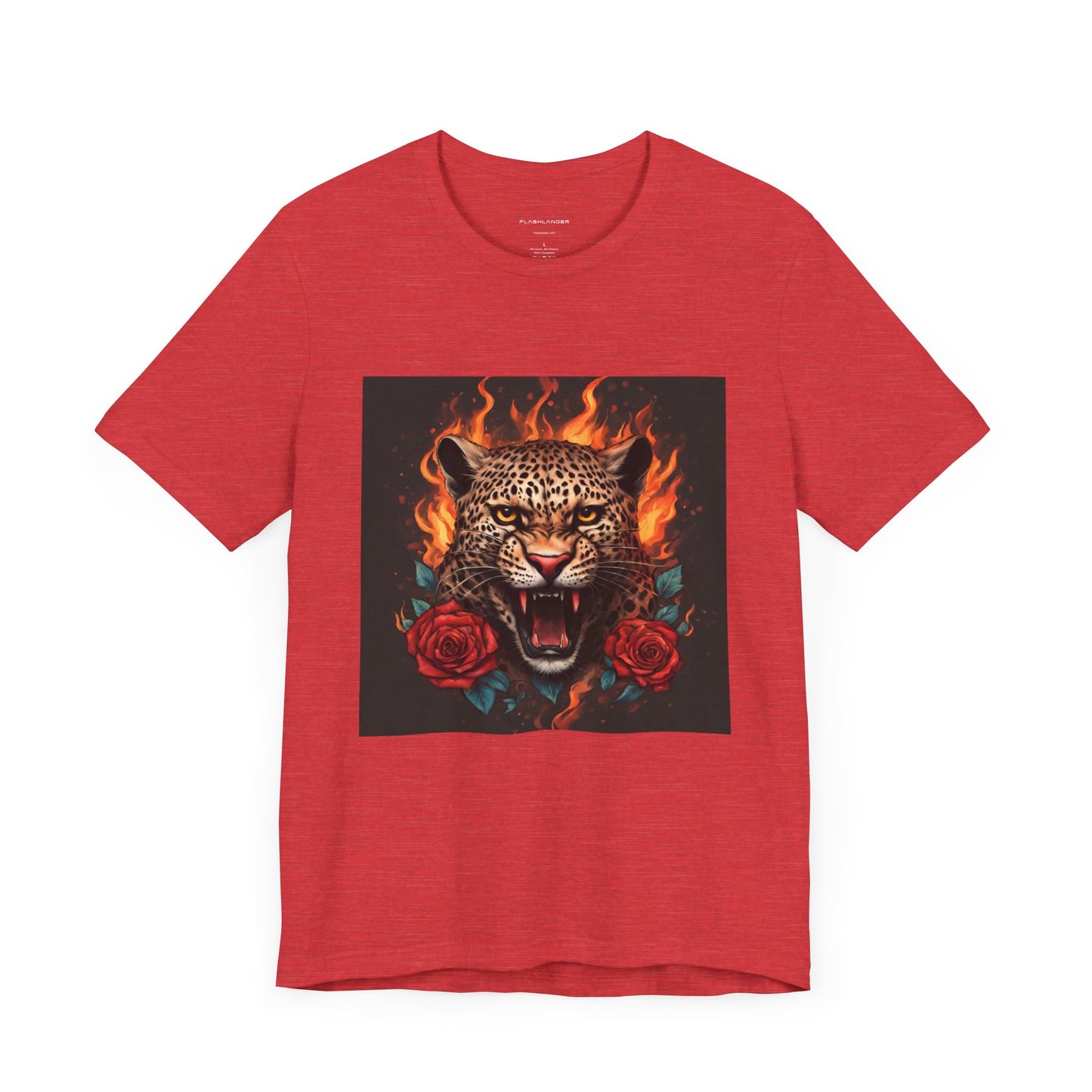 Leopard Flames Flashlander Gym Shirt