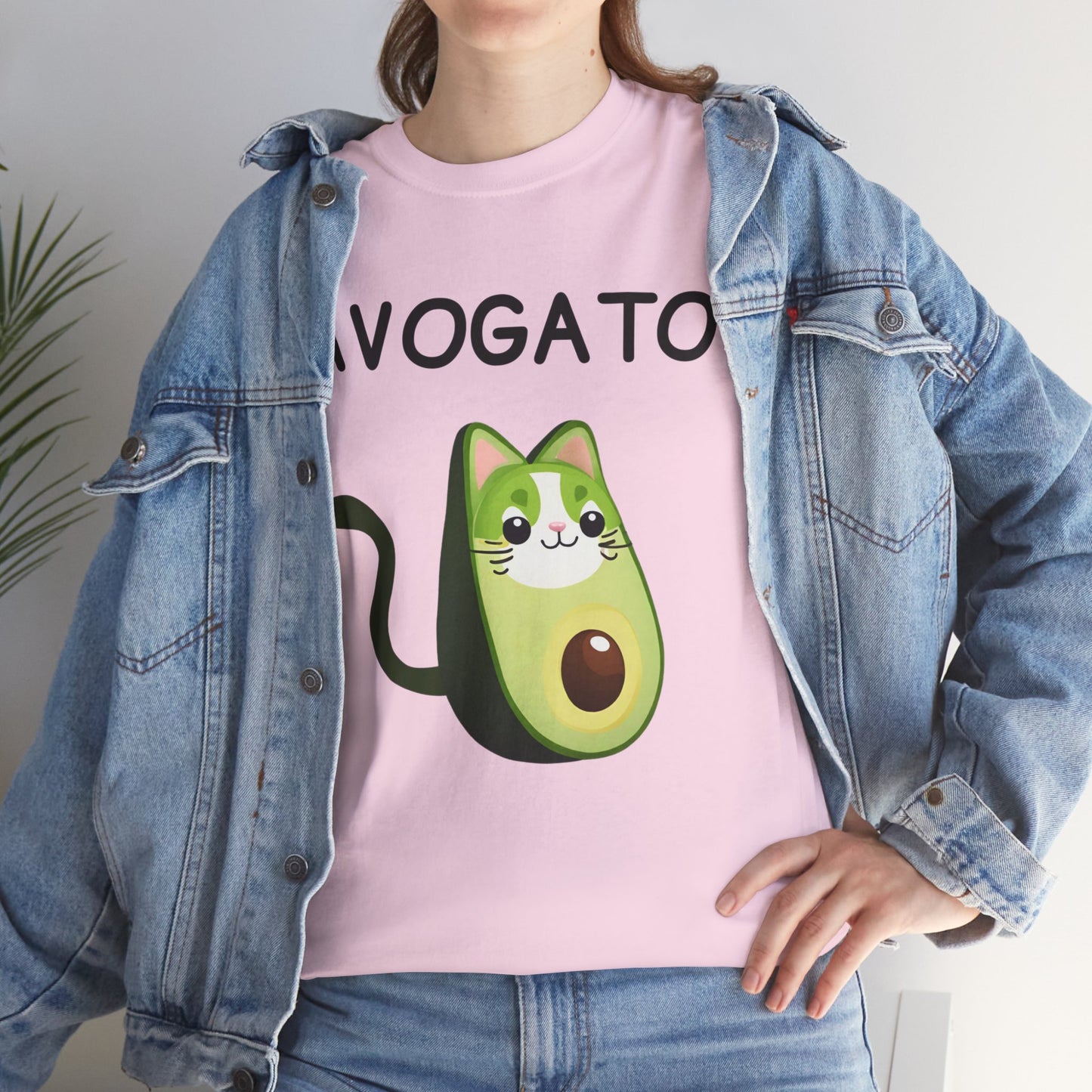 Avogato Funny Avocado Cat Face - Flashlander Gym Shirt